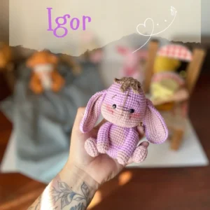 How to Crochet an Ígor (Eeyore) Amigurumi – FREE Step-by-Step Tutorial