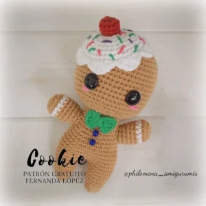 ✨ How to Crochet an Adorable Gingerbread Man Christmas Cookie 🍪🧶 – FREE Step-by-Step Tutorial