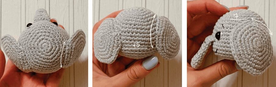 Patron Amigurumi Paso a Paso Elefante