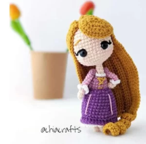 Patron amigurumi gratis Rapunzel