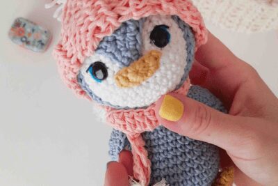 Pingüino amigurumi