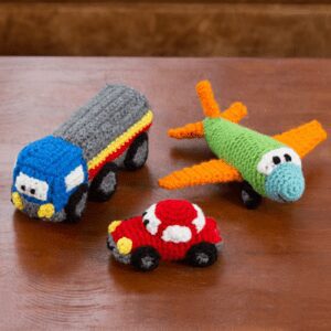 🧶🚗✈️🚛 FREE Tutorial: How to Crochet a Tiny Car, Airplane, and Truck